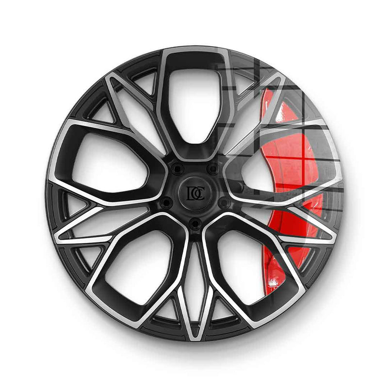 Wall sculpture wheel 4 - acrylic glass
