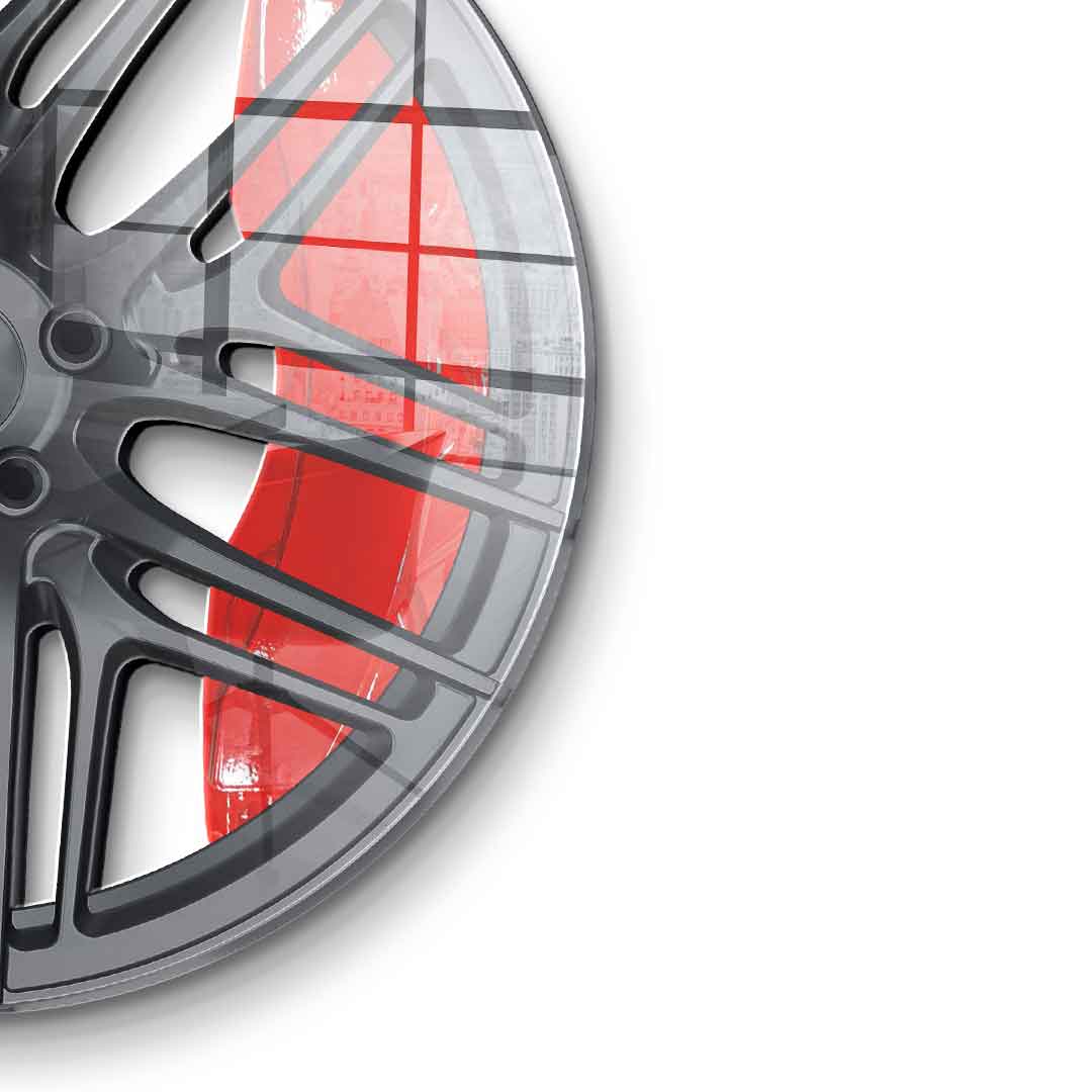 Wall sculpture wheel 1 - acrylic glass