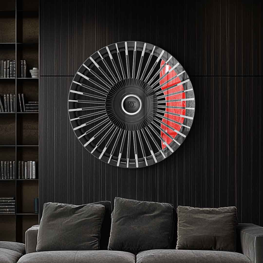Wall sculpture Wheel 3 - acrylic glass
