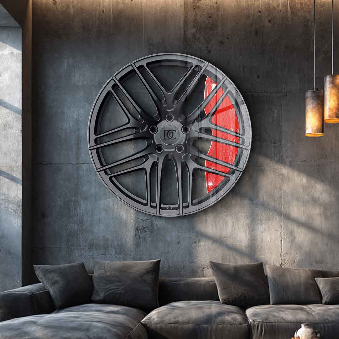 Wall sculpture wheel 1 - acrylic glass