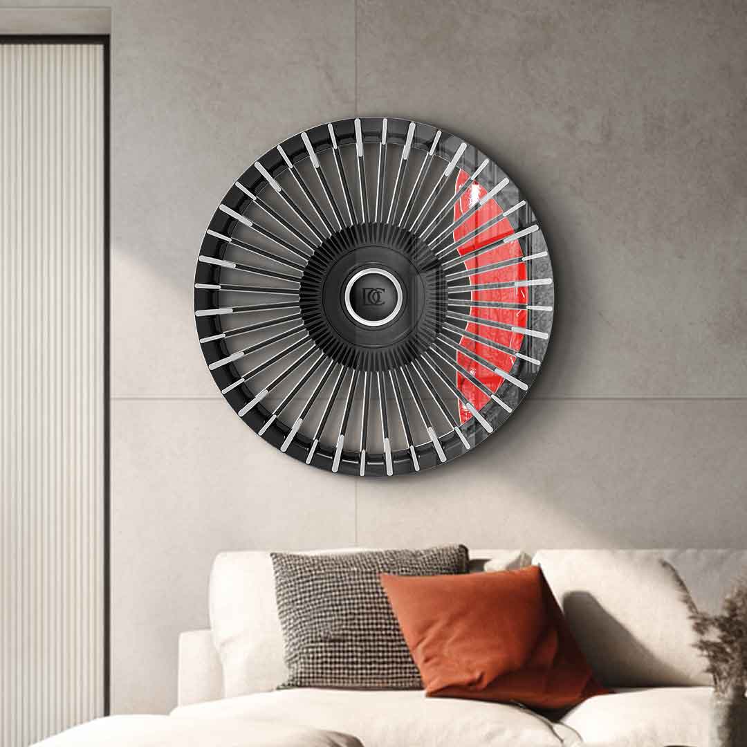 Wall sculpture Wheel 3 - acrylic glass