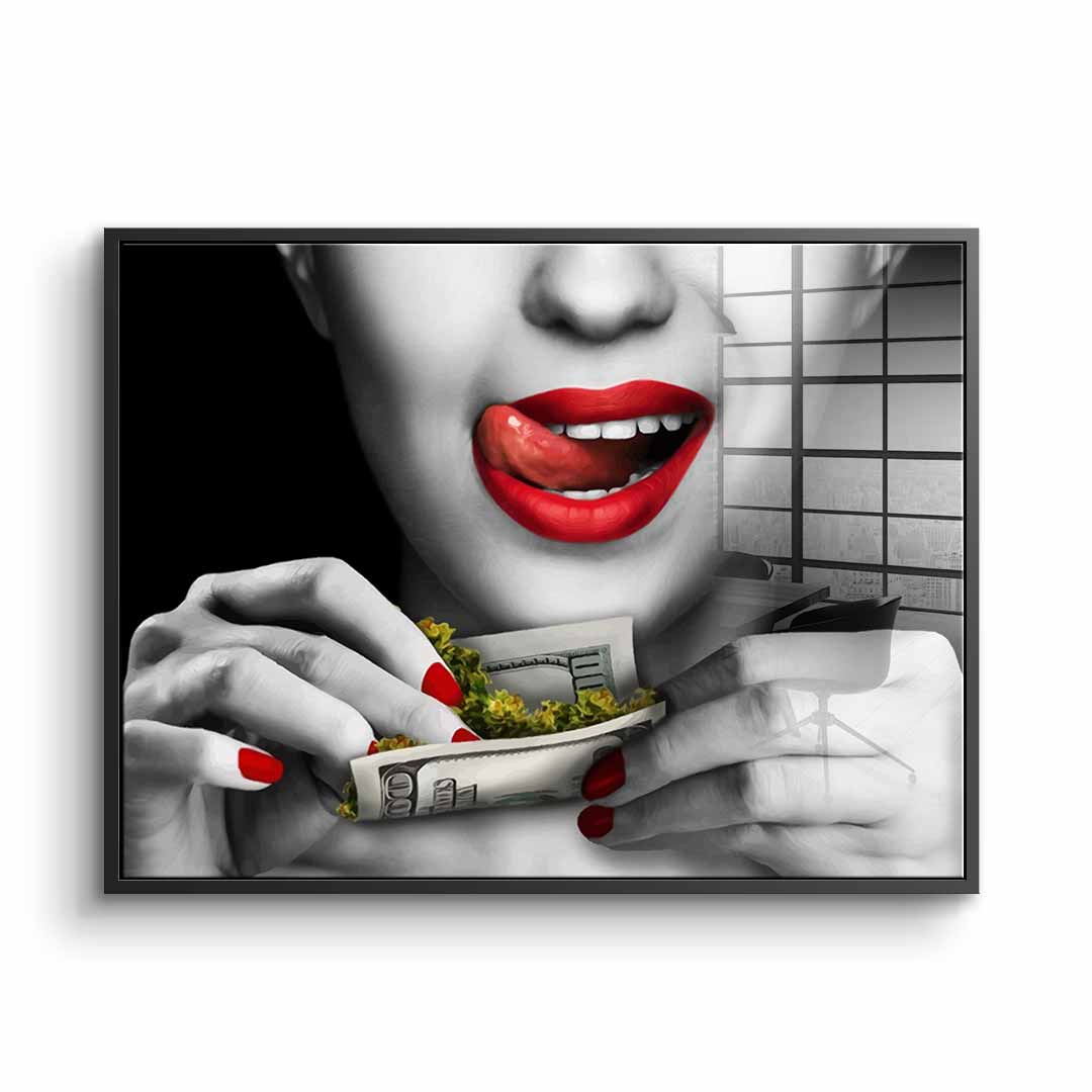 Weed girl - acrylic glass
