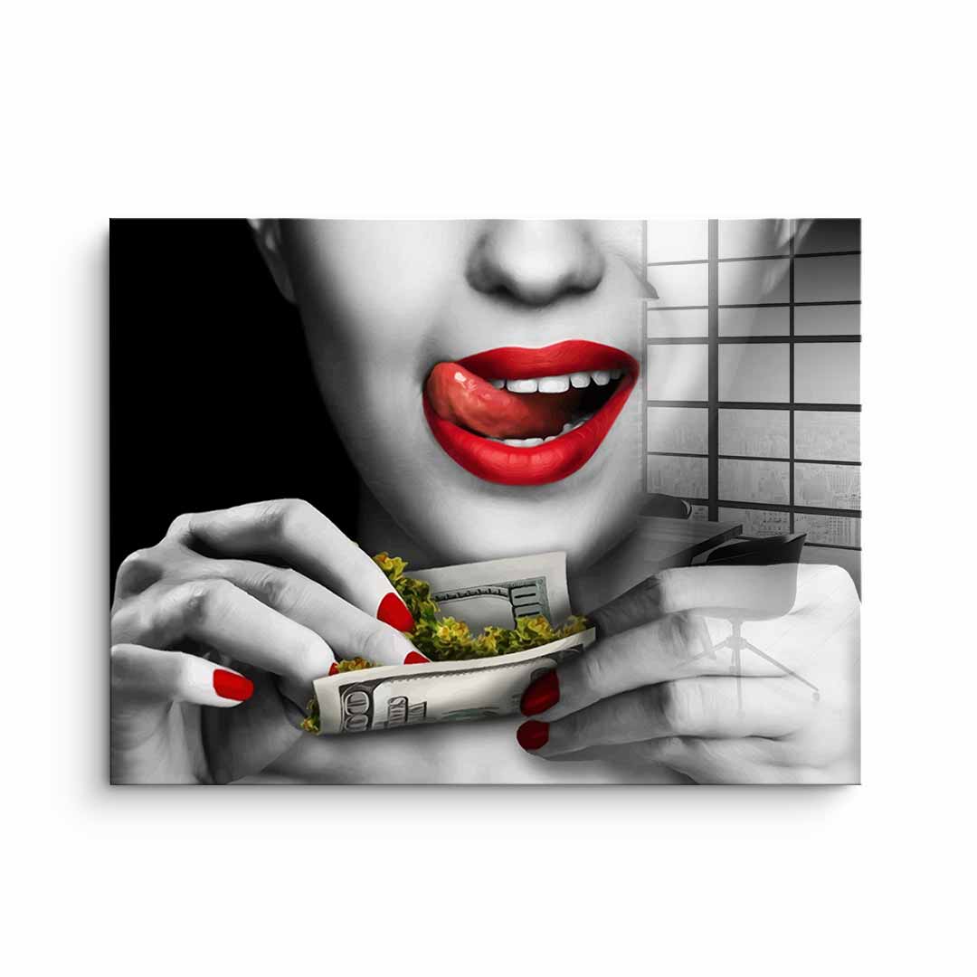 Weed girl - acrylic glass