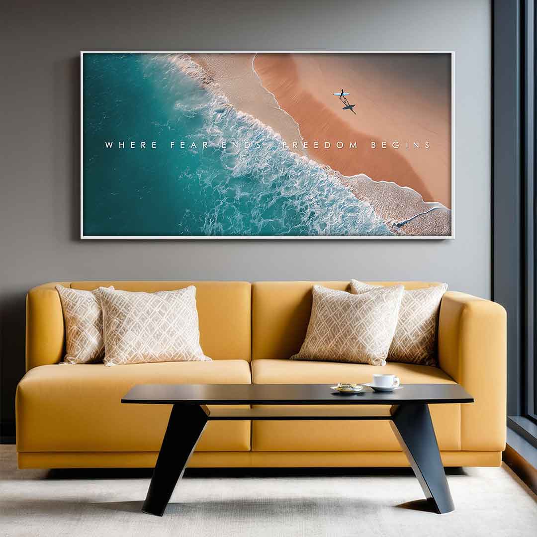 Freedom Begins - Acrylglas
