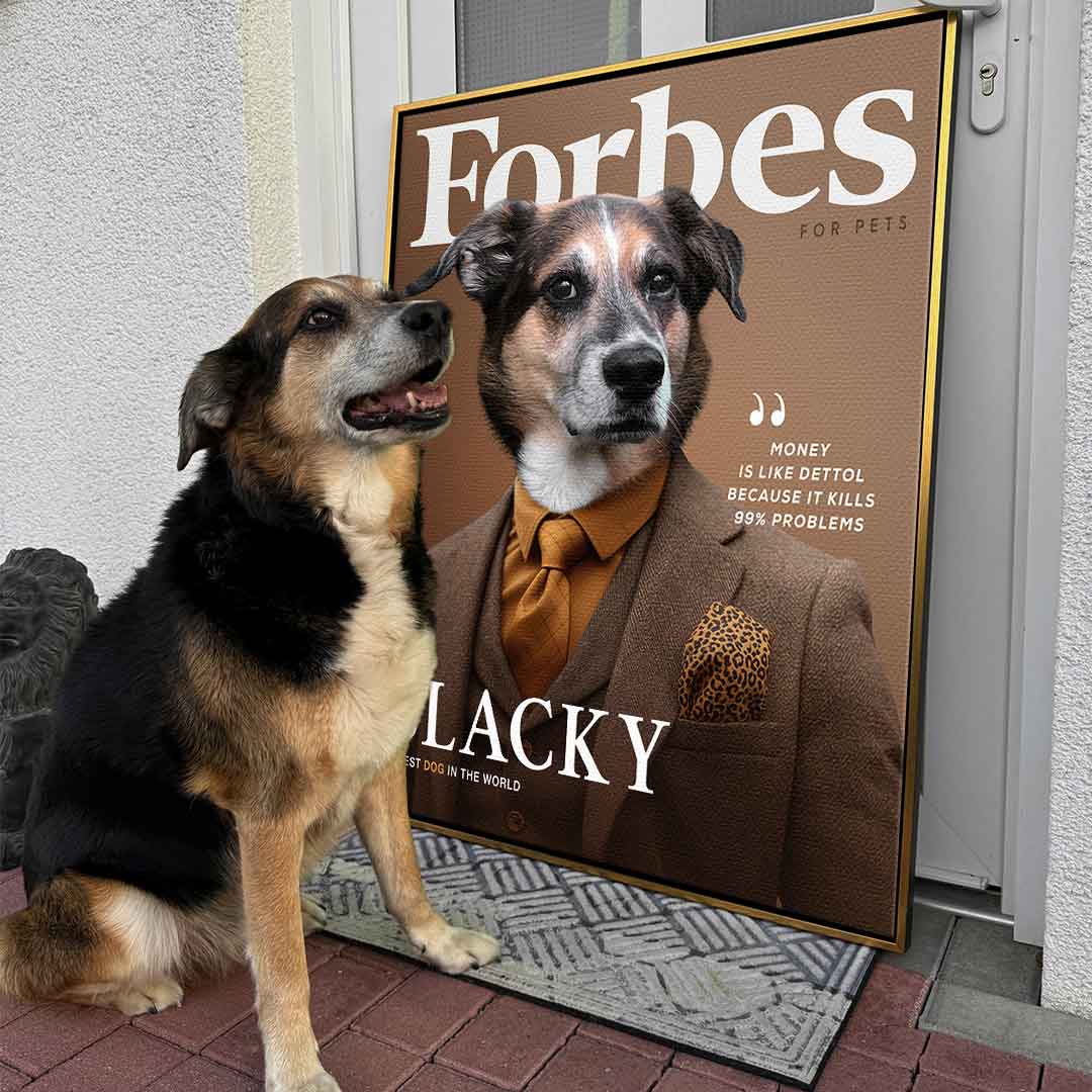 Business Magazin Haustier Portrait Personalisierbar