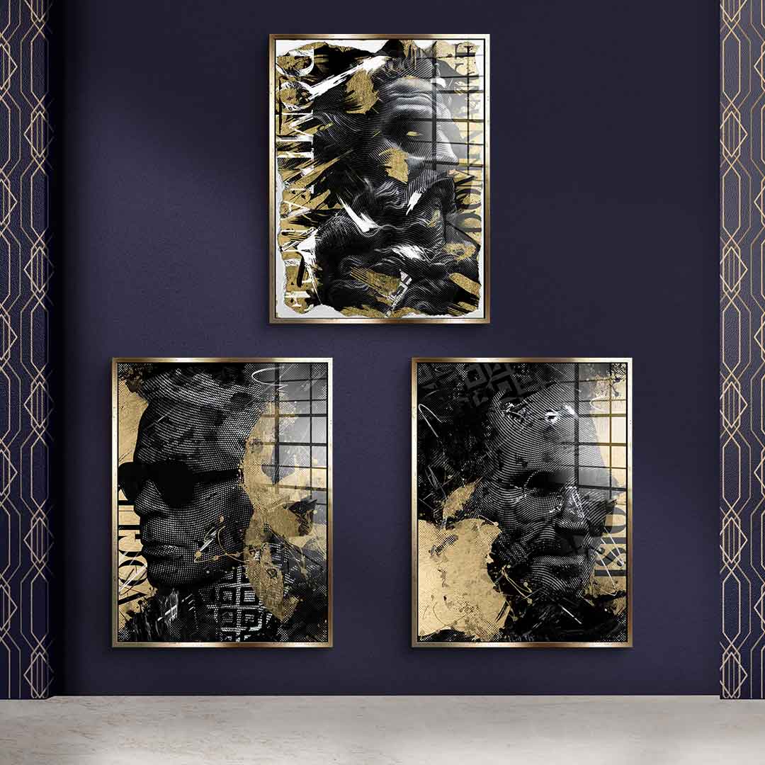 Luxury portrait - gold leaf 3x