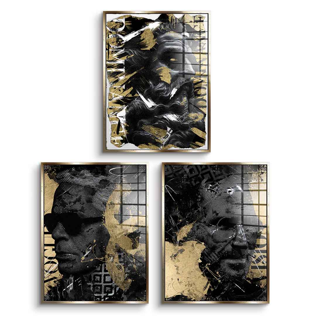 Luxury portrait - gold leaf 3x