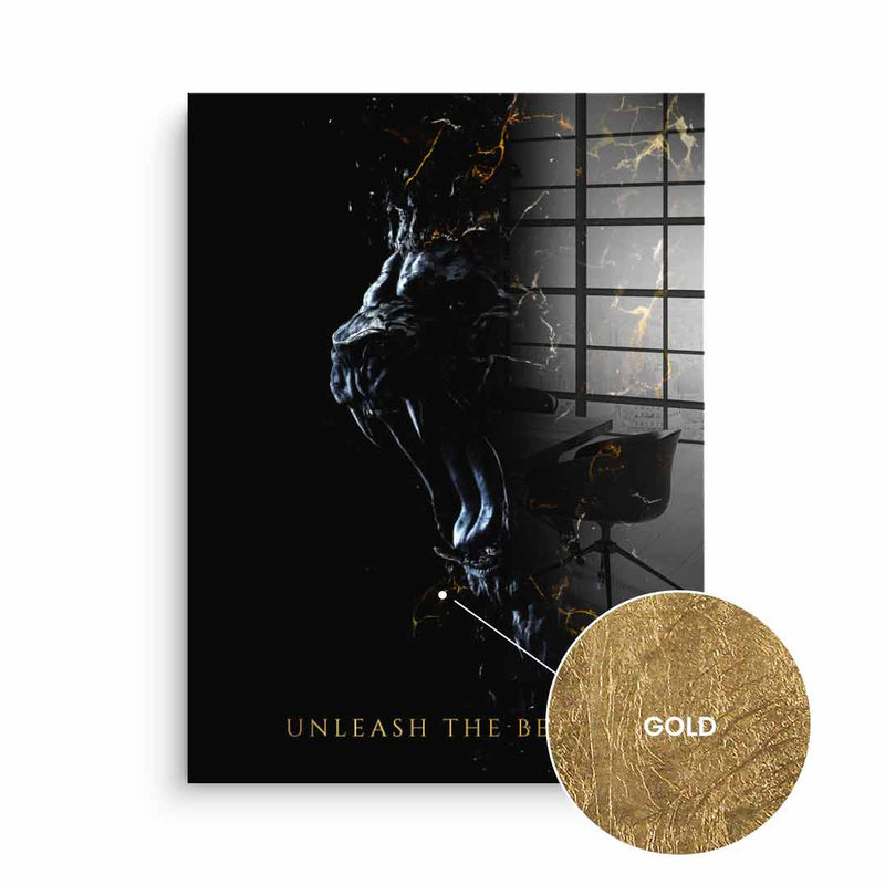 Abstract Lion - Blattgold