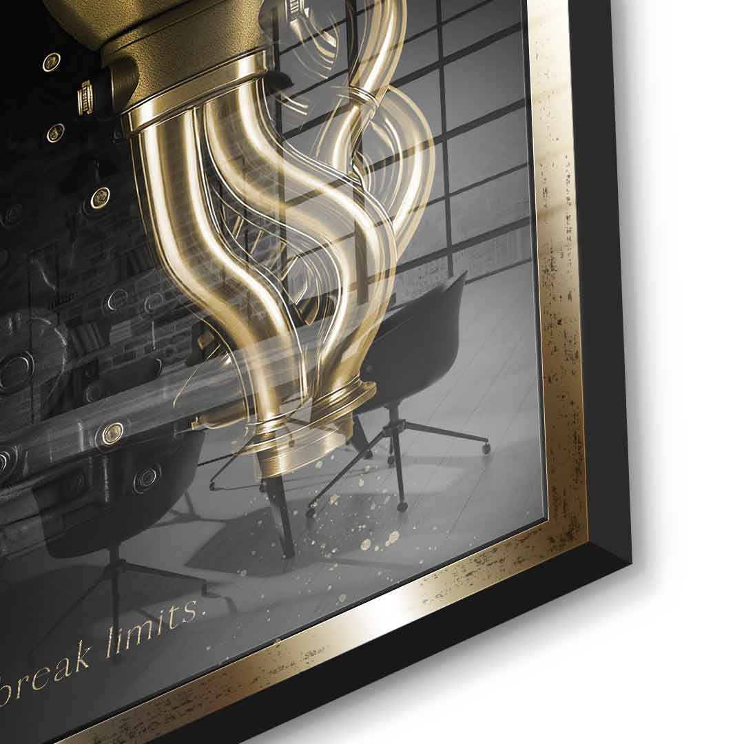 Bugatti Engine - gold leaf