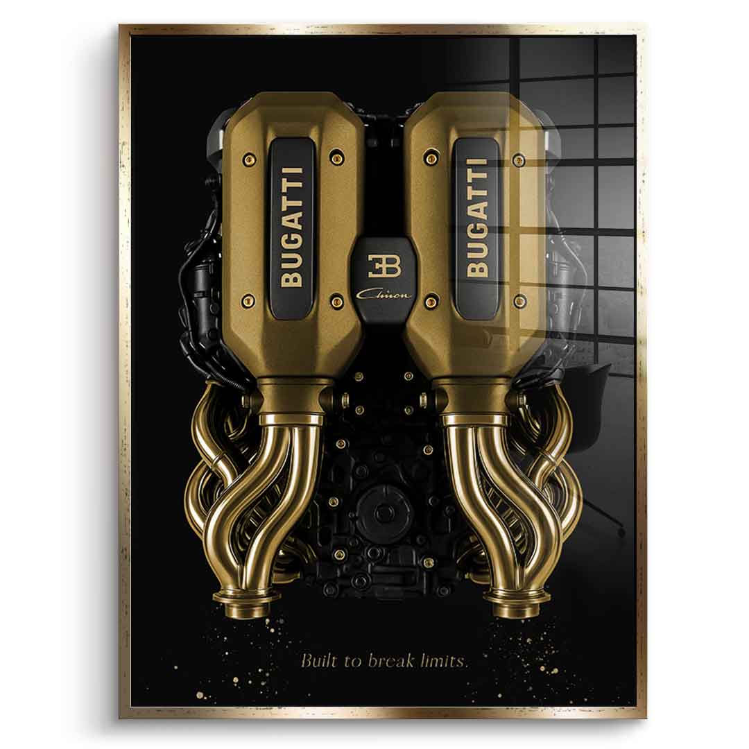 Bugatti Engine - gold leaf