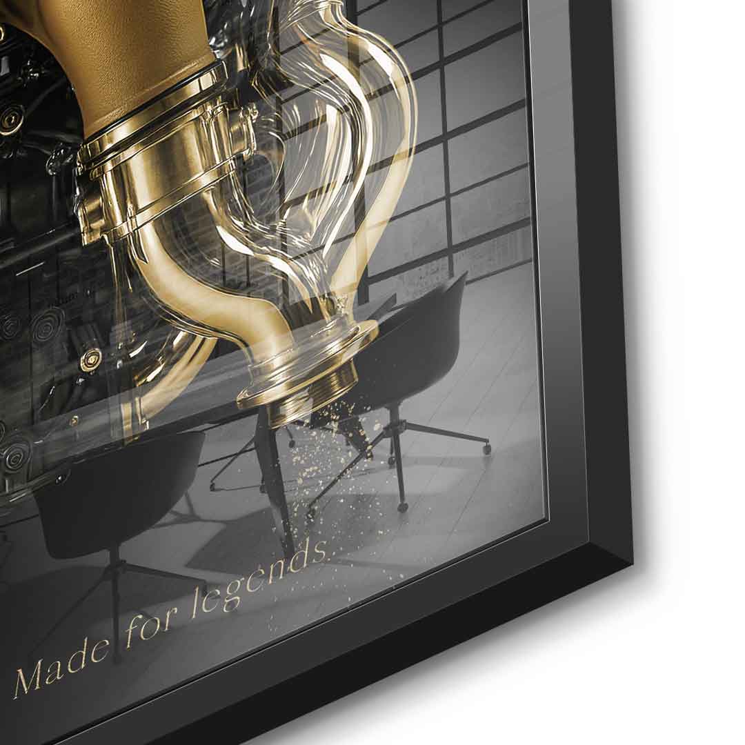 Ferrari Engine - Blattgold