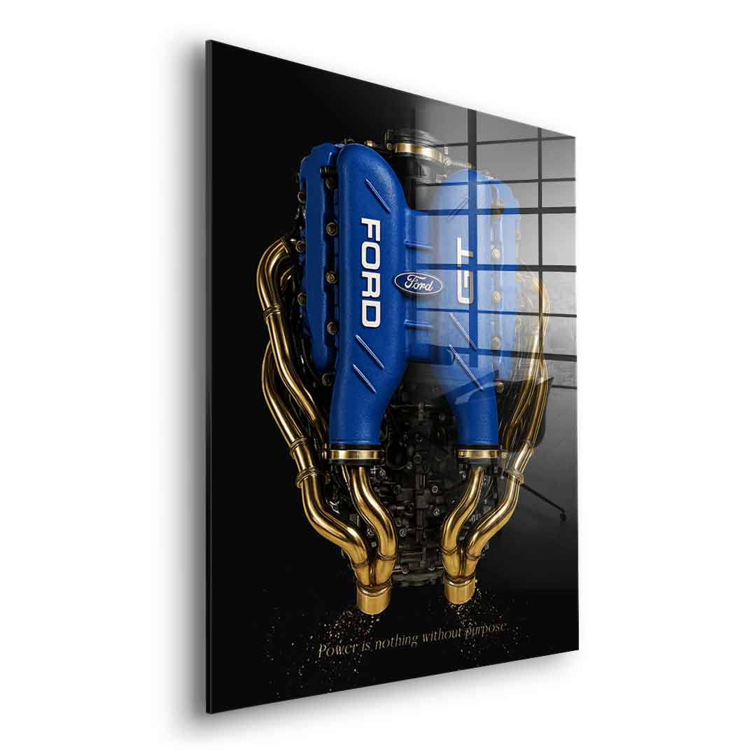 Ford GT Engine - gold leaf
