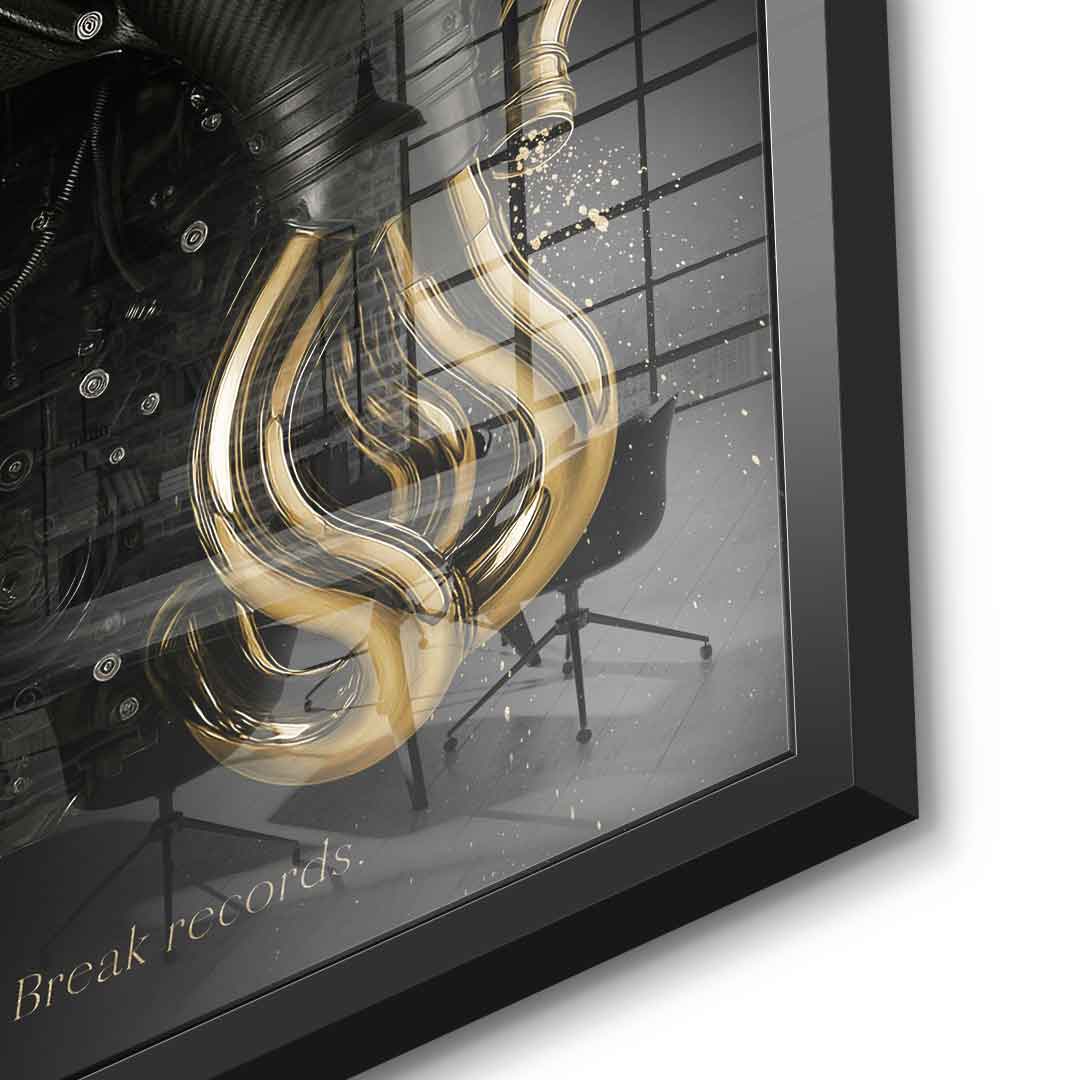 Koenigsegg Engine - gold leaf