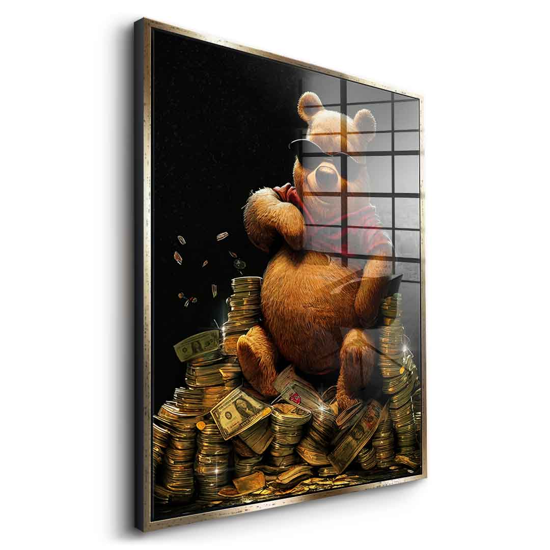 Money Bear - gold leaf