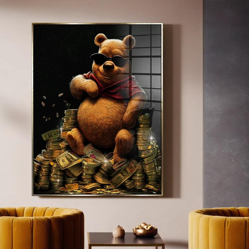 Money Bear - gold leaf