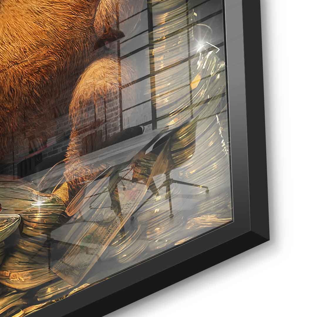 Money Bear - gold leaf