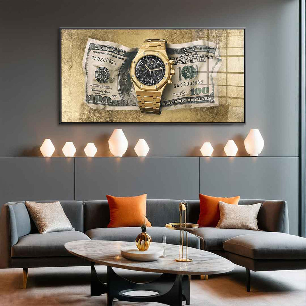 Money Buys Time Blattgoldbild – Ansicht 2
