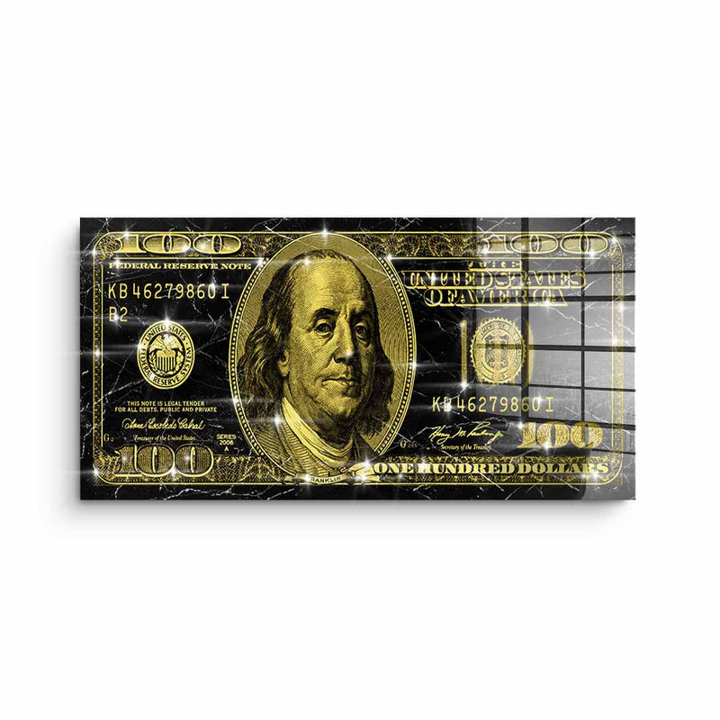 Golden dollar - gold leaf