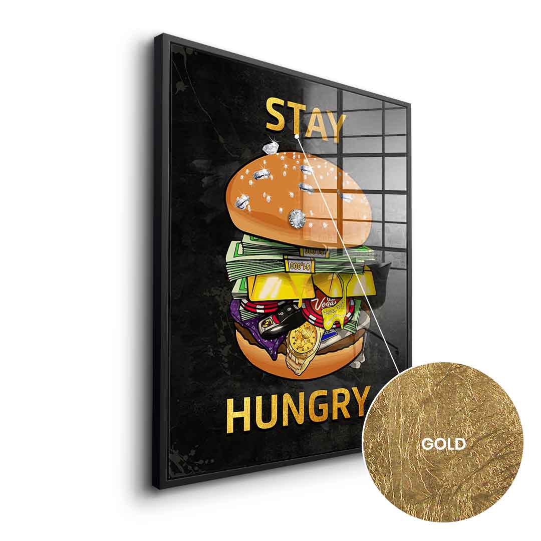 Stay Hungry 1 - gold leaf