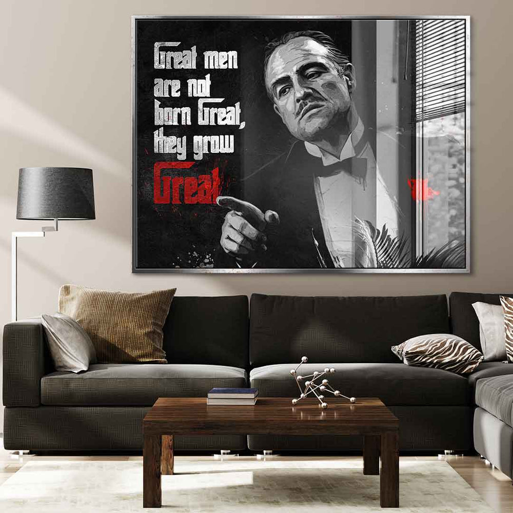 Great Men are not born Great Blattsilberbild – Ansicht 3