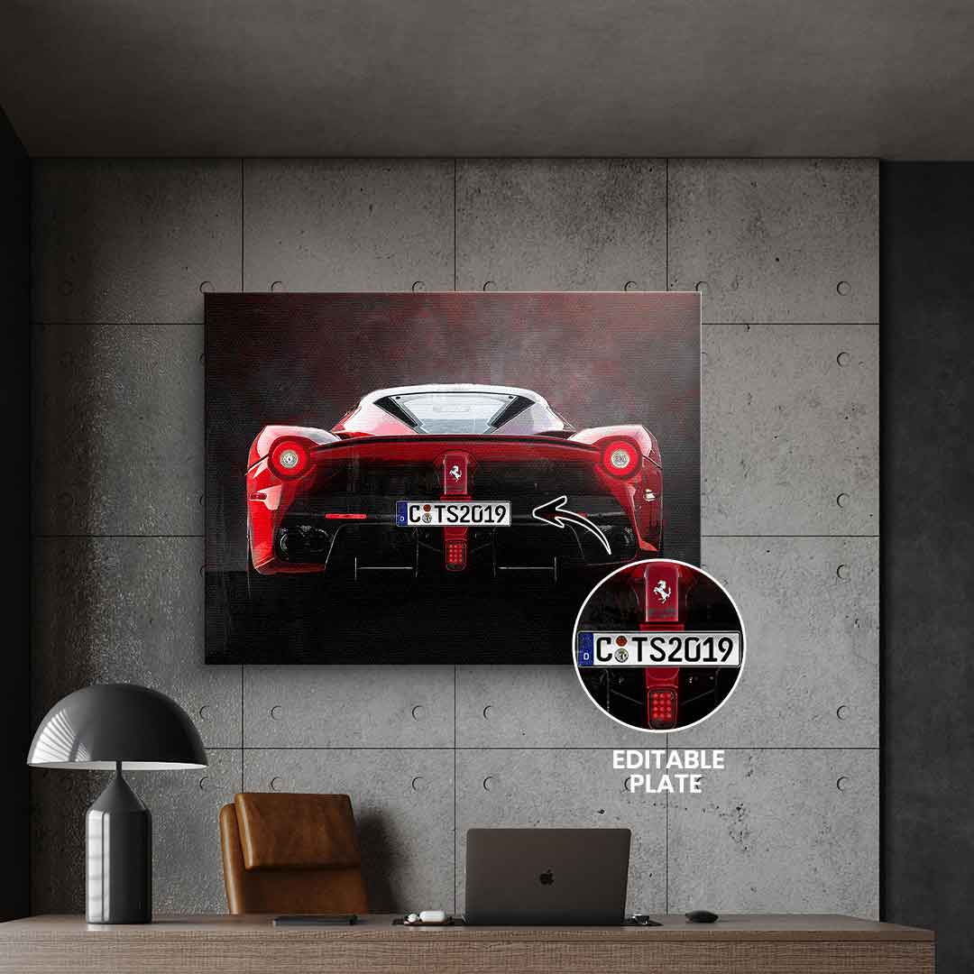 Ferrari Backside - personalisierbar