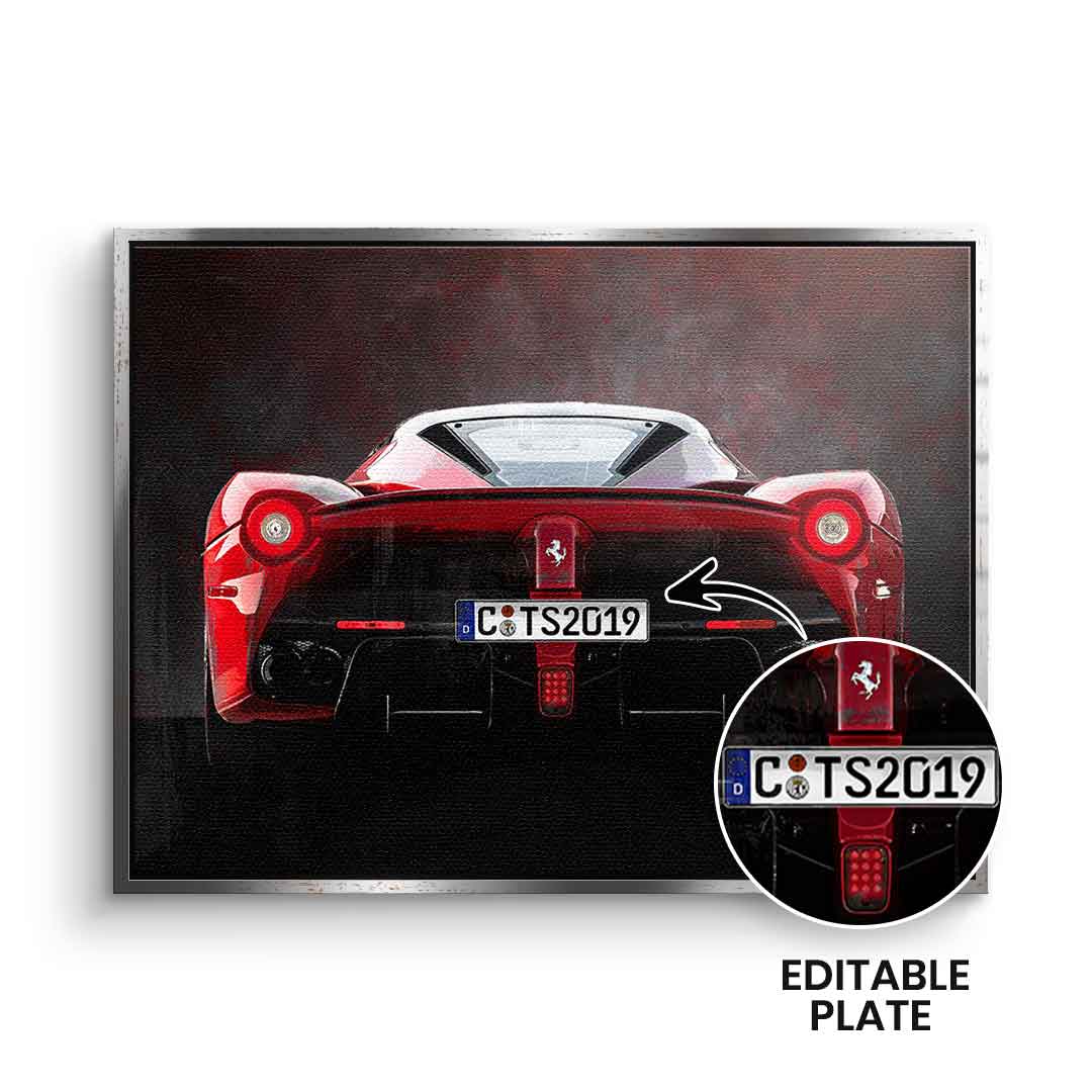Ferrari Backside - personalisierbar