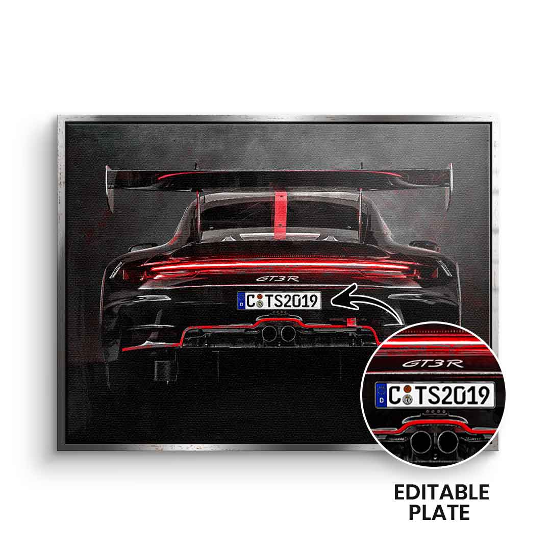Porsche Backside - personalisierbar
