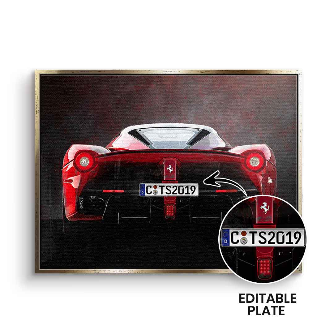 Ferrari Backside - personalisierbar