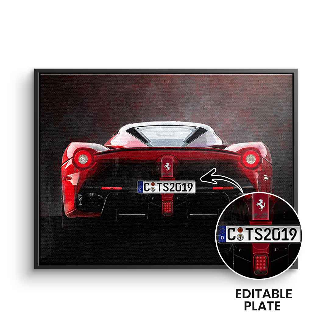 Ferrari Backside - personalisierbar