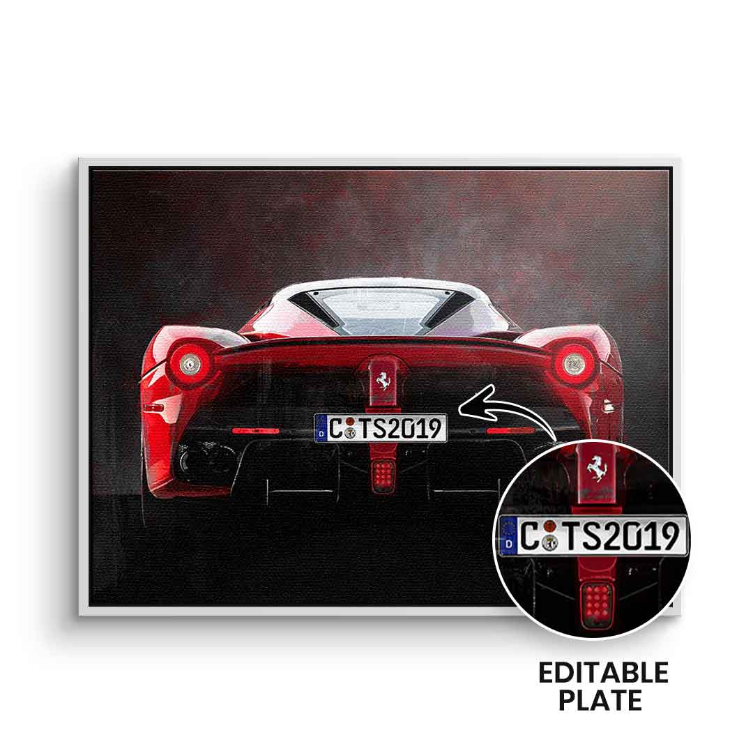 Ferrari Backside - personalisierbar
