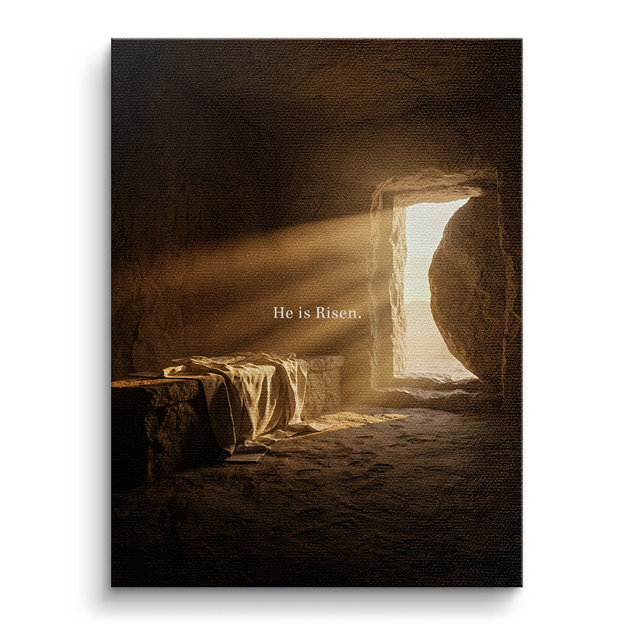 He is Risen Leinwandbild – Vorderseite