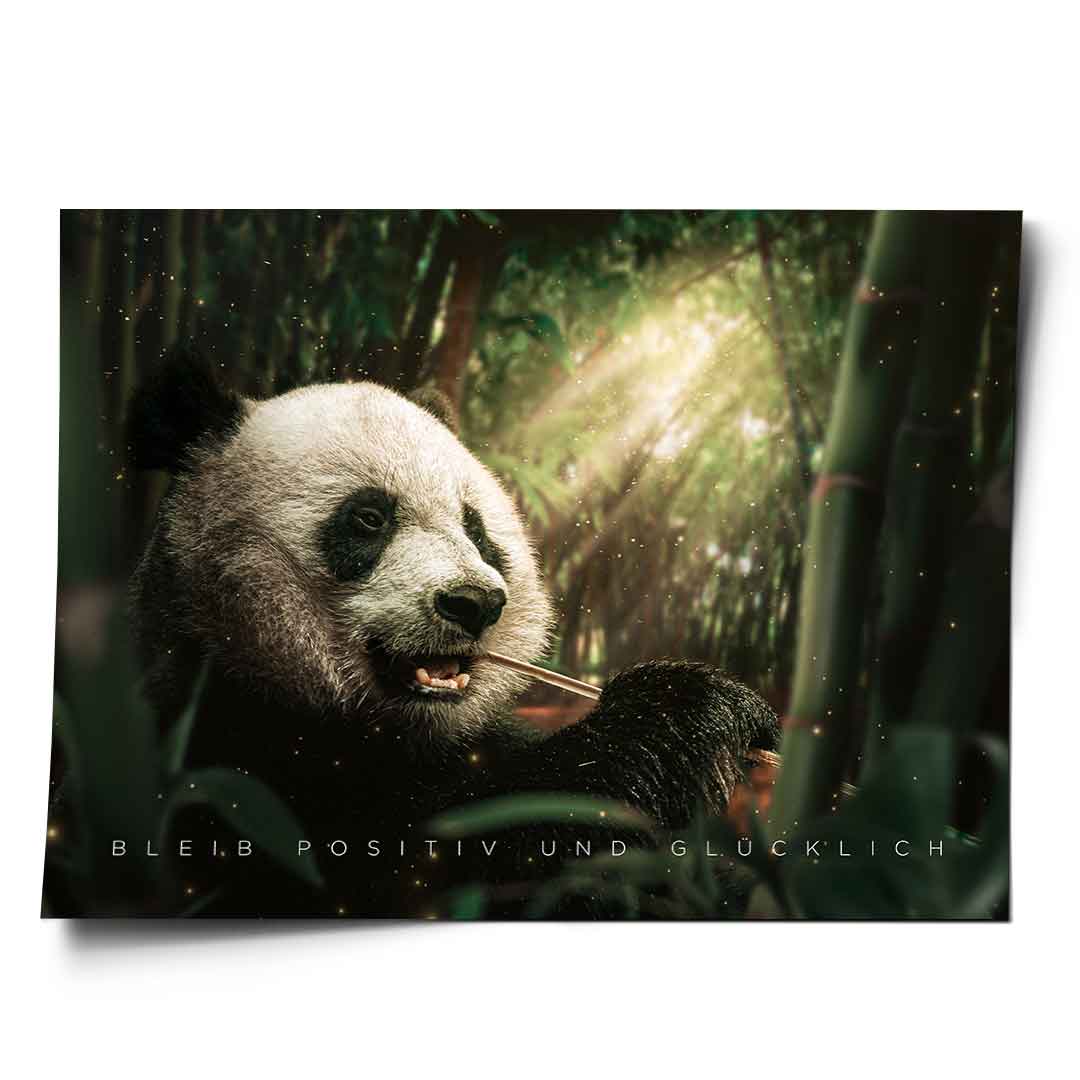 Stay positive and happy poster