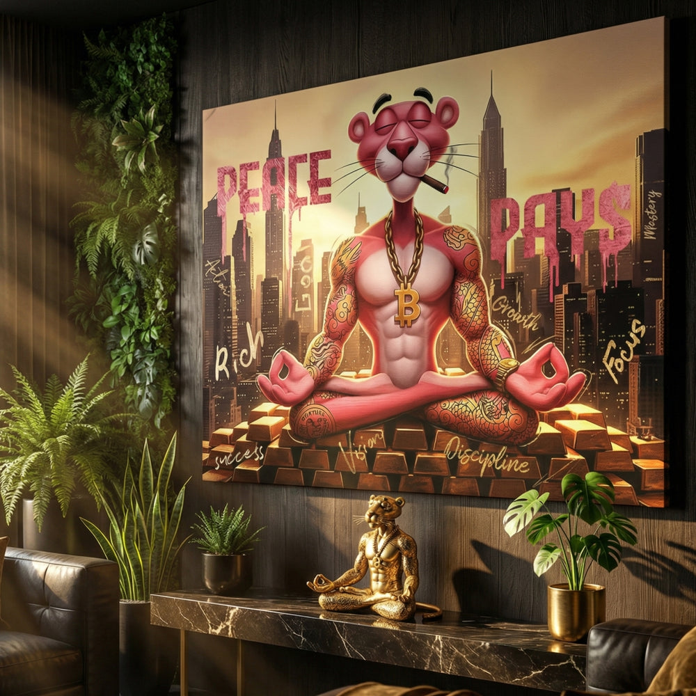Peace Pays Leinwandbild – Ansicht 2