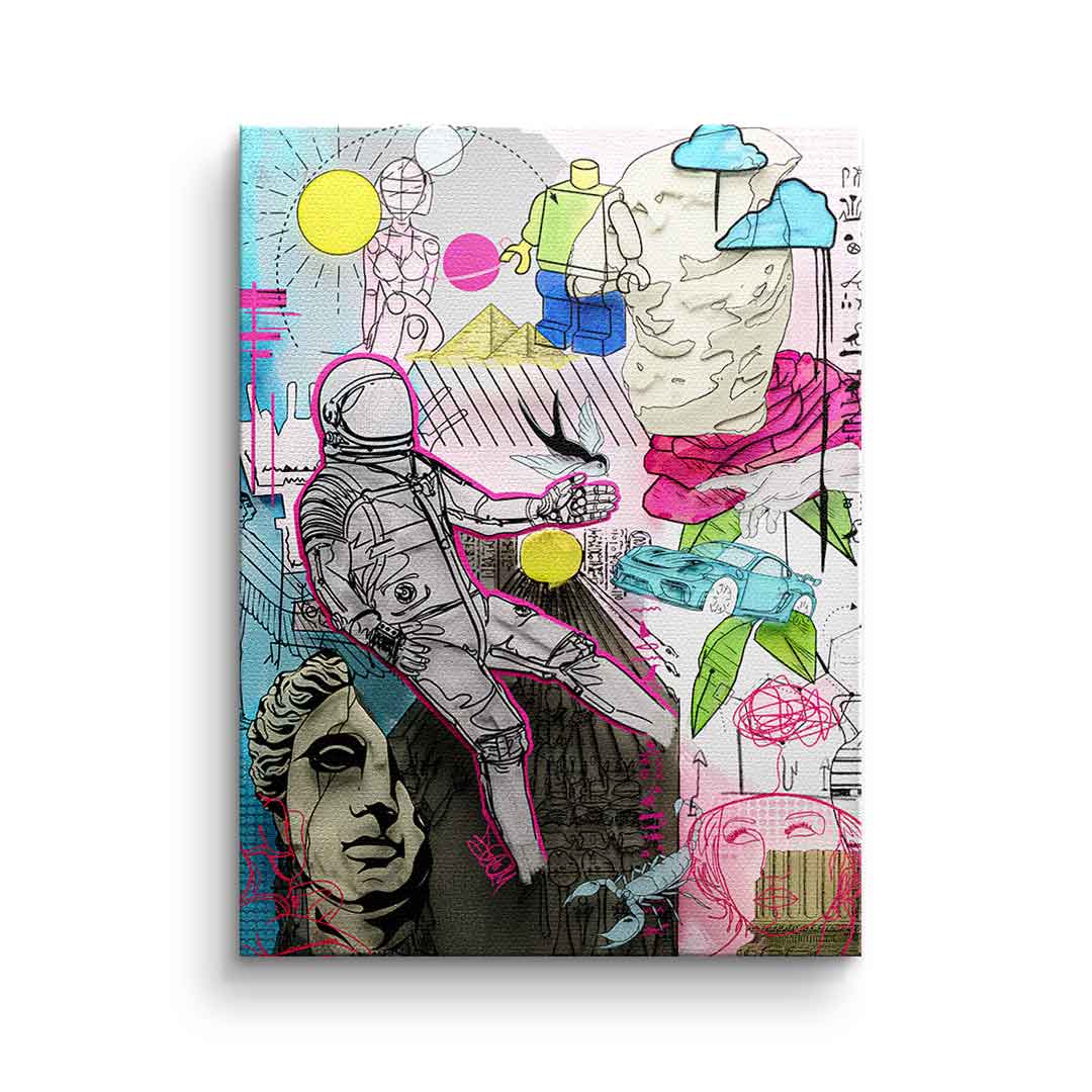 canvas-art-back-to-the-future-comic-collage-drawing-fine-art
