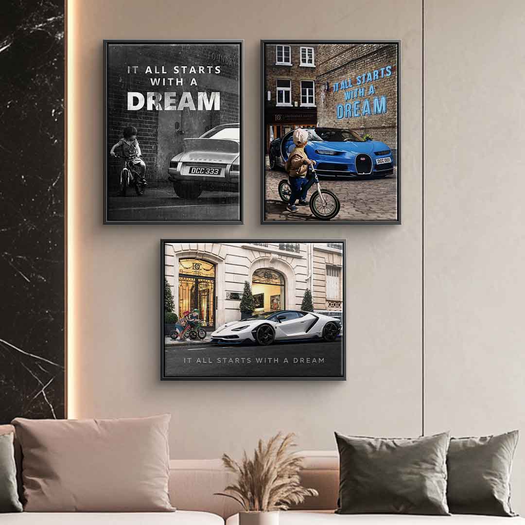 It all starts with a dream - canvas 3x