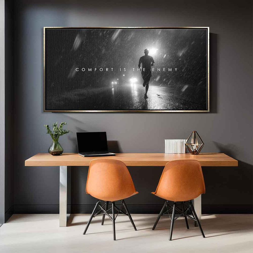 Comfort is the Enemy Leinwandbild – Ansicht 3