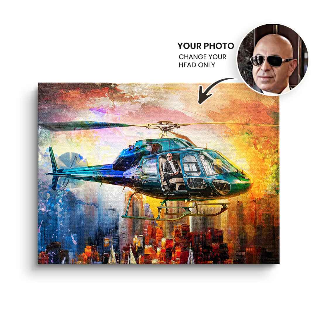 Helicopter Flight - personalisierbar