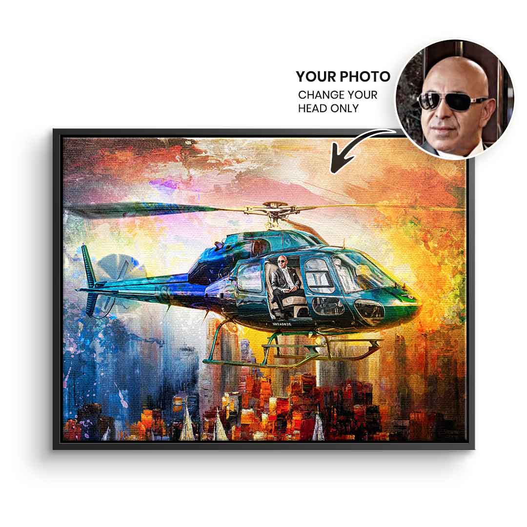 Helicopter Flight - personalisierbar