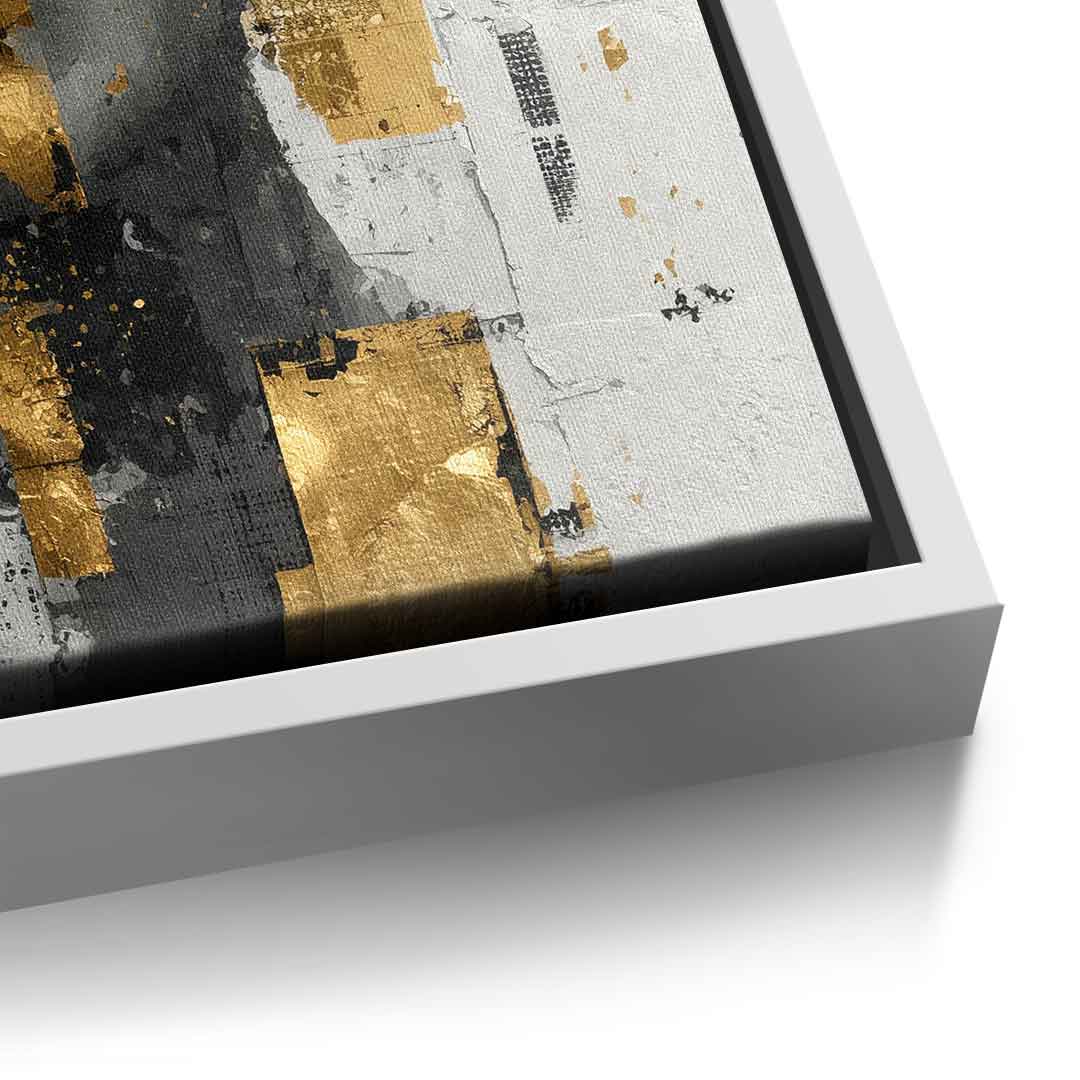 Gold White Half Face