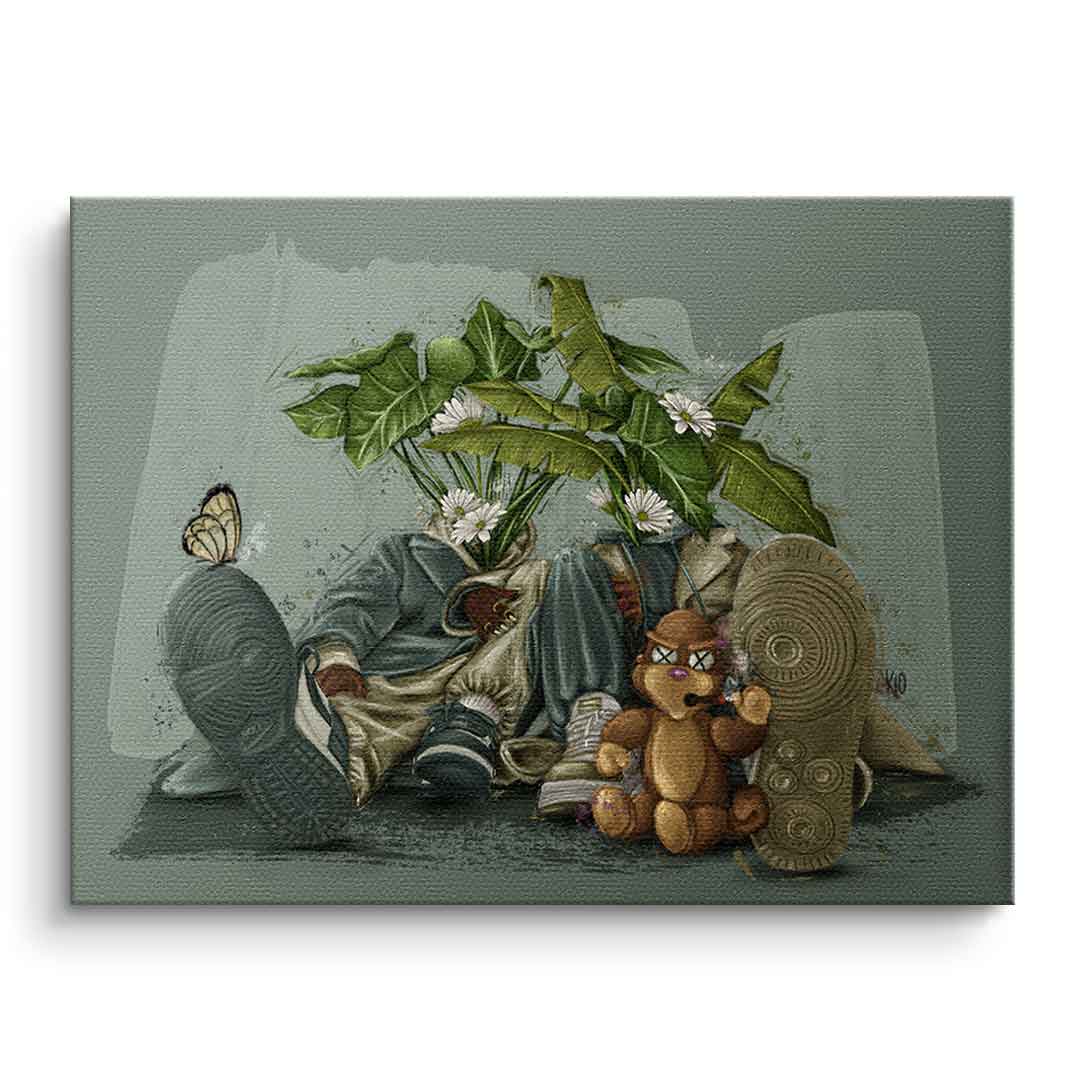 Green Flower Couple