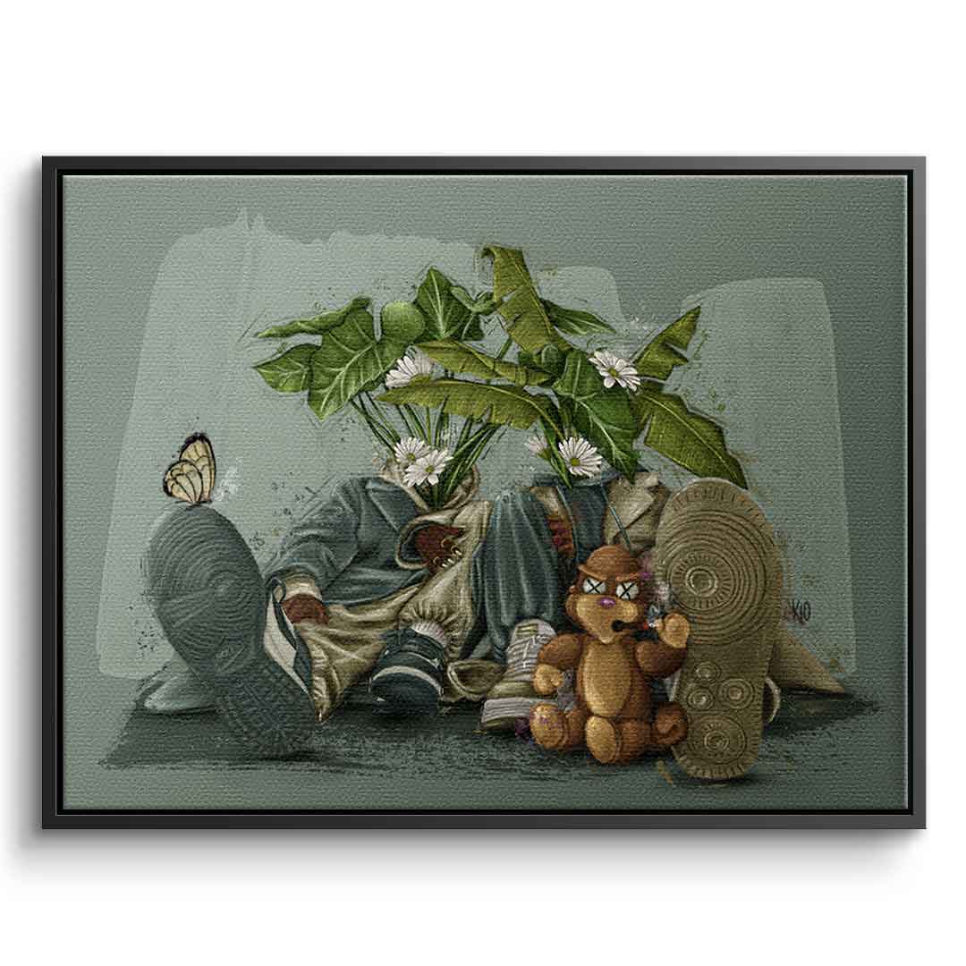 Green Flower Couple