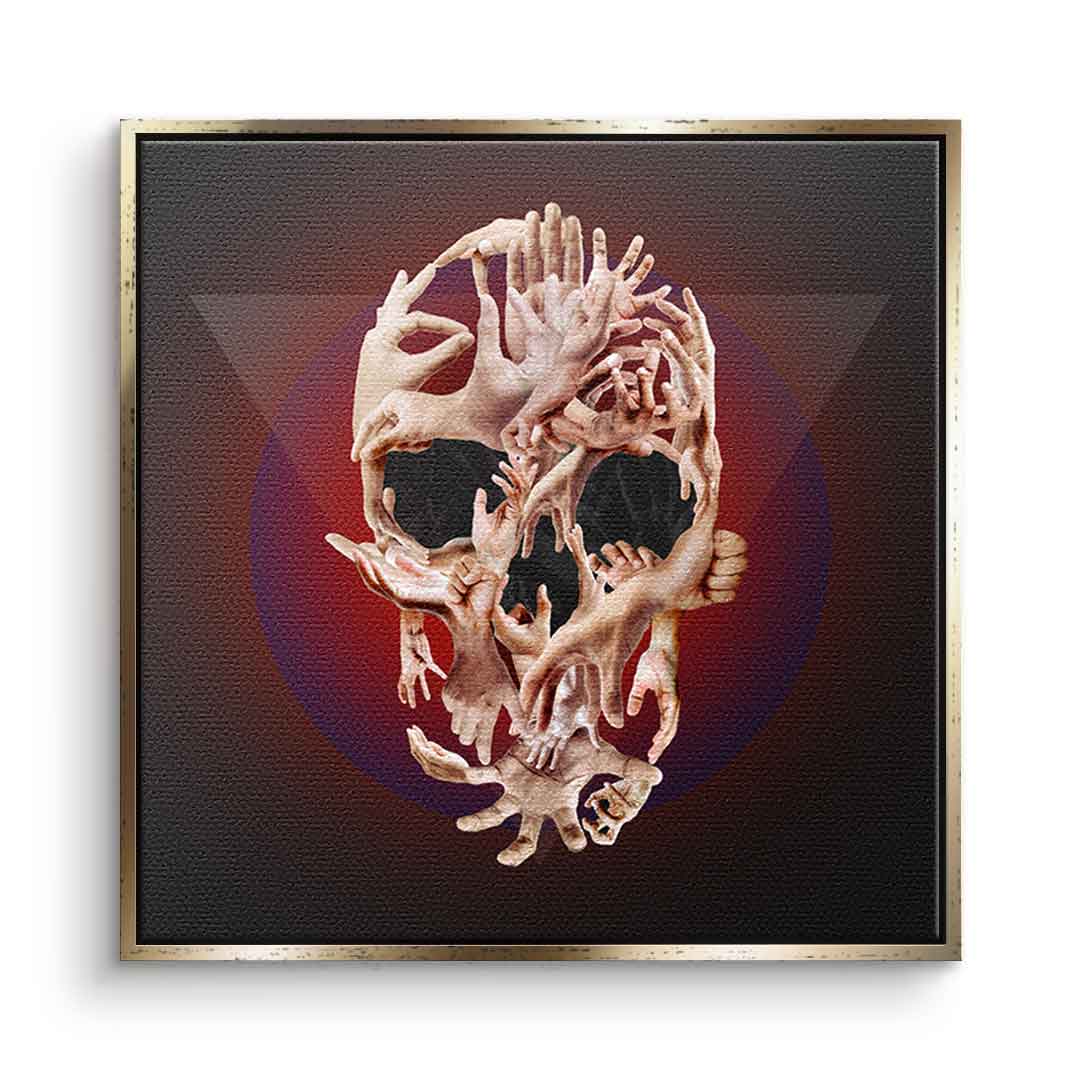 Hands Skull
