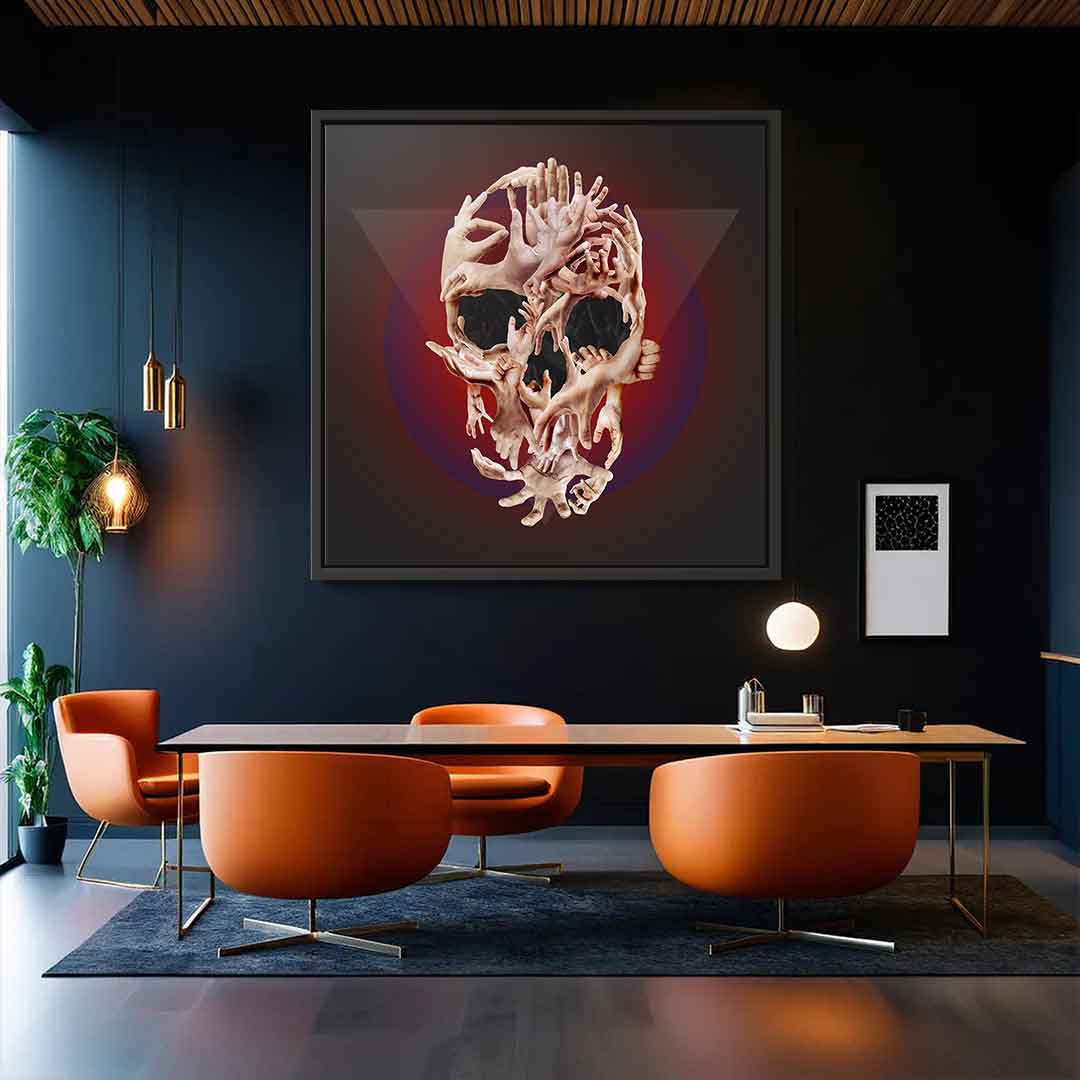 Hands Skull