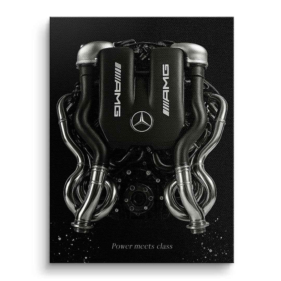 Mercedes V8 Engine – Vorderseite