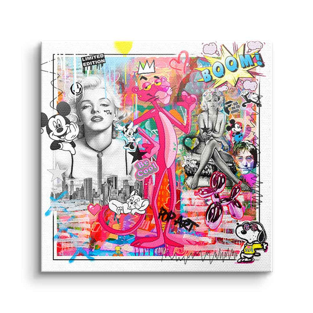 Paulchen & Mary als Leinwandbild – Pop Art Wandbild von DOTCOMCANVAS®