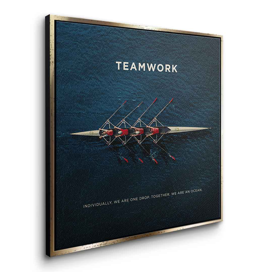 Teamwork #Rudern - square edition