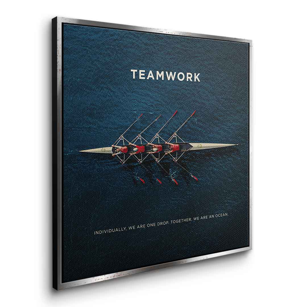 Teamwork #Rudern - square edition