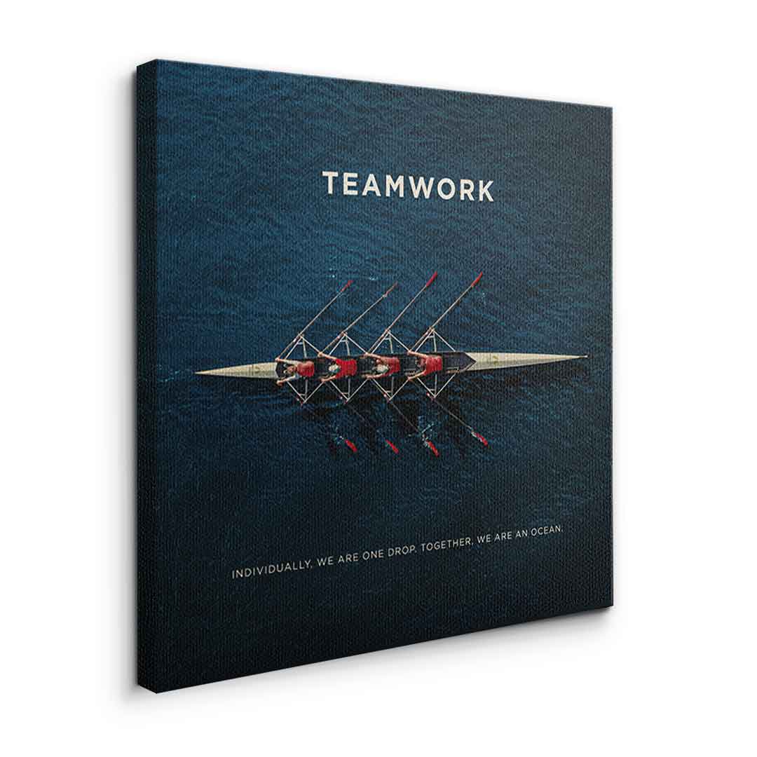 Teamwork #Rudern - square edition