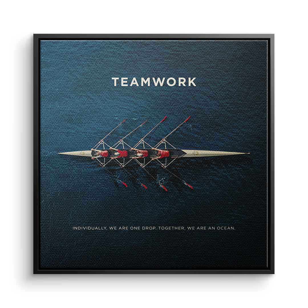 Teamwork #Rudern - square edition