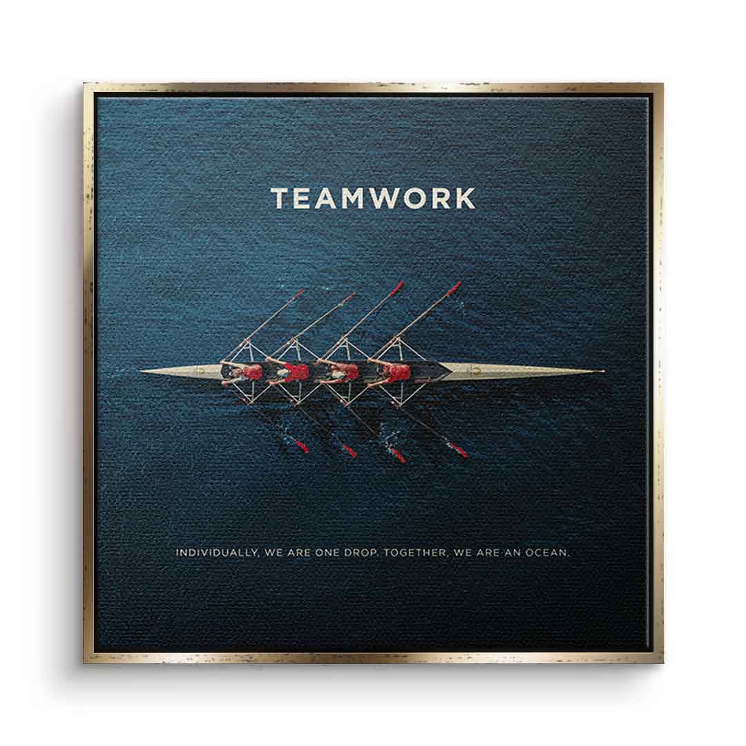 Teamwork #Rudern - square edition